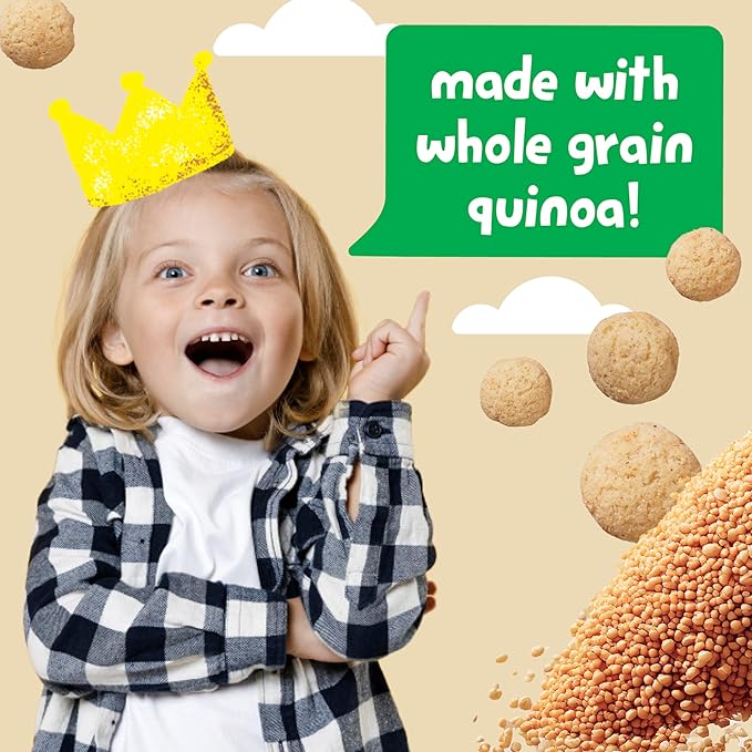 Get'ems! from Gerber, Snacks for Kids, Apple Cinnamon Roundos Puffs, Made with Whole Grain Quinoa, Calcium to Support Strong Bones - 5 pack