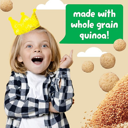 Get'ems! from Gerber, Snacks for Kids, Apple Cinnamon Roundos Puffs, Made with Whole Grain Quinoa, Calcium to Support Strong Bones - 5 pack