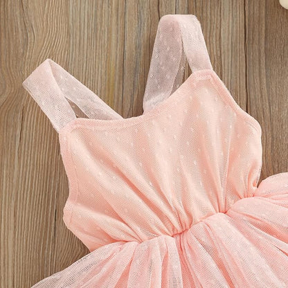 Sasaerucure Infant Baby Girl Summer Outfits Sleeveless Dress Romper Lace Tutu Onesie One Piece Ruffle Bodysuit