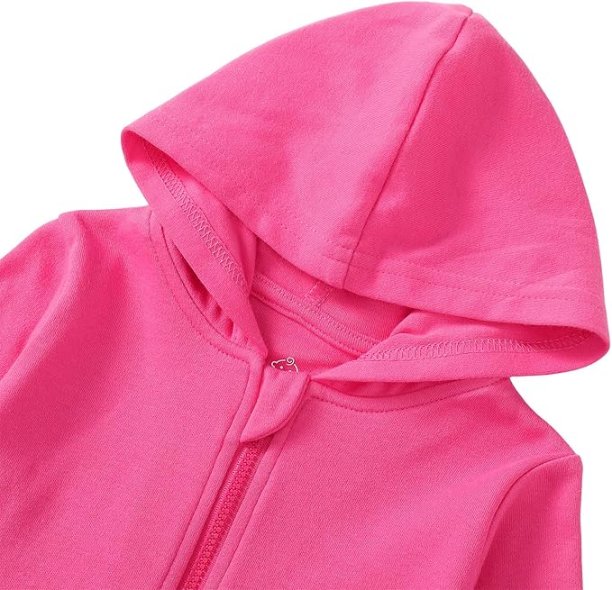 ROMPERINBOX Baby Hoodie for Boy Girl, Full Zip-up Lightweight Thin Jackets Coat Sweatshirts 0-24 Months