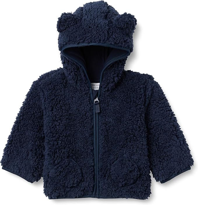 Amazon Essentials baby-boys Hooded Sherpa Jacket