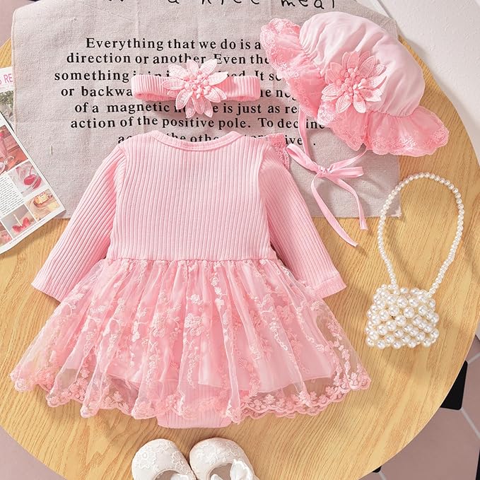 Baby Girl Lace Bodysuit Dress