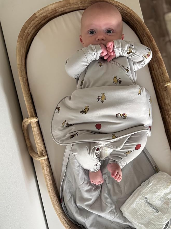 GUNAMUNA günamüna Unisex Baby, Toddler Wearable Blanket, Sleeping Bag Bamboo Rayon, Sleep Sack with Diaper Zipper, 2.6 TOG