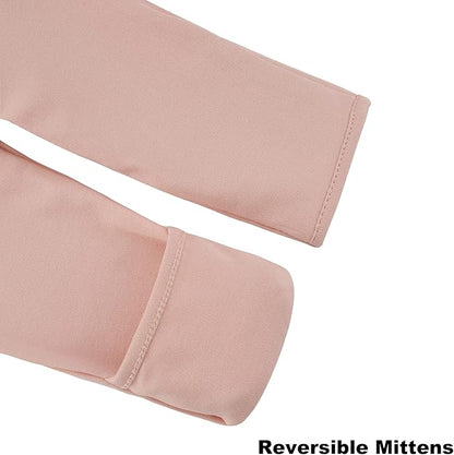 Aablexema Organic Cotton Baby Footie Pajamas with Mittens Newborn Soft Zip Sleeper