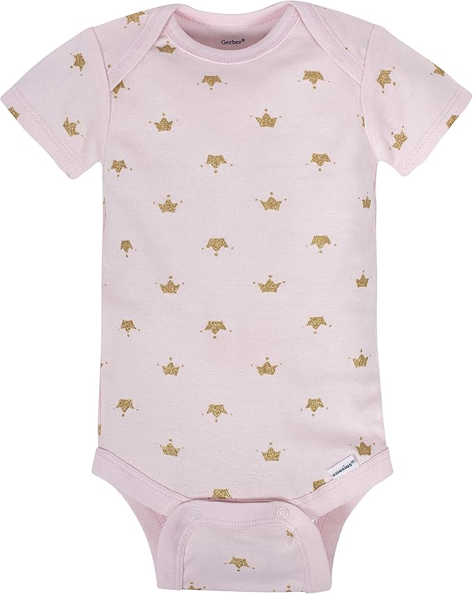 Gerber baby-girls 8-pack Short Sleeve Onesies Bodysuits