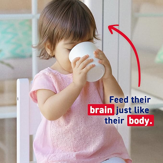 Enfagrow Premium Toddler Nutritional Drink, Made with Real Milk, Brain-Building Omega-3 DHA, Nutrients and Prebiotics for Growth & Immune Support, Non-GMO, Toddler Milk Powder, 32 Oz Can