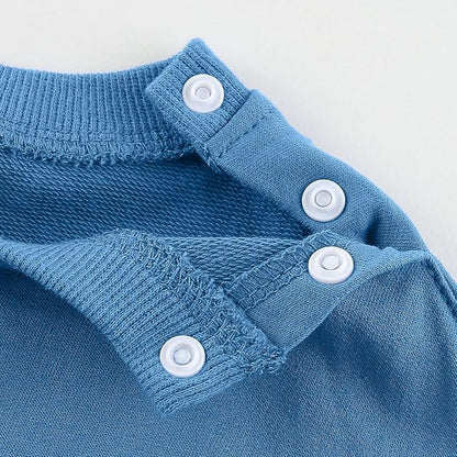 Fullfamous Baby and Toddler Boys 100% Cotton 2 Piece Long Sleeve Sweatshirt and Sweatpant Jogger Pants Set Newborn-4T