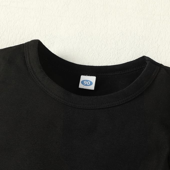 LYSMuch Baby Girls Ruffle Sleeves Bodysuit Infant Solid Color Top Jumpsuit