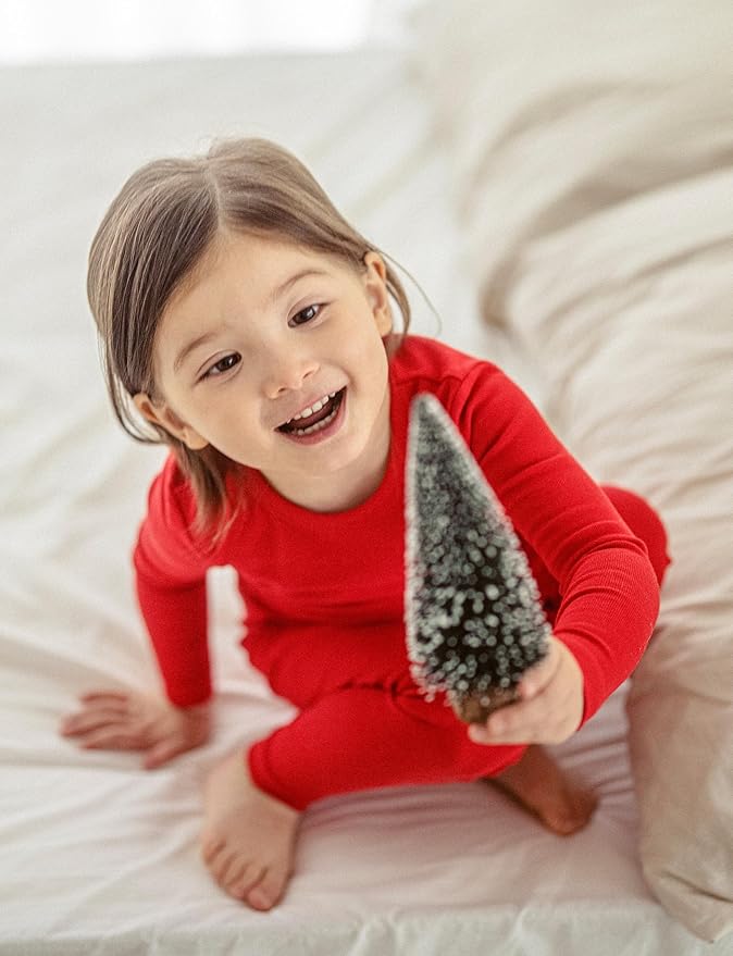 AVAUMA Baby Boys Girls Pajama Set Kids Toddler Snug fit Basic Cotton Sleepwear pjs for Daily