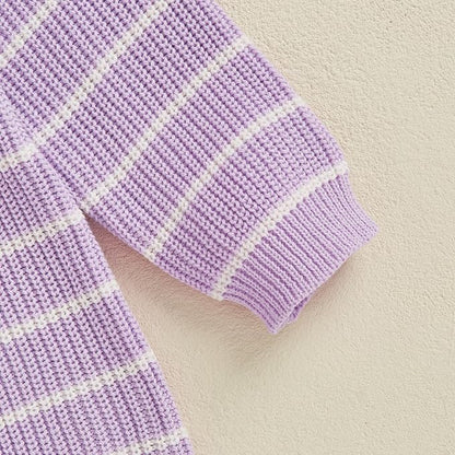 Mommy and Me Sweater Matching Family Outfit Long Sleeve Knit Sweater Pullover Mom and Baby Clothes