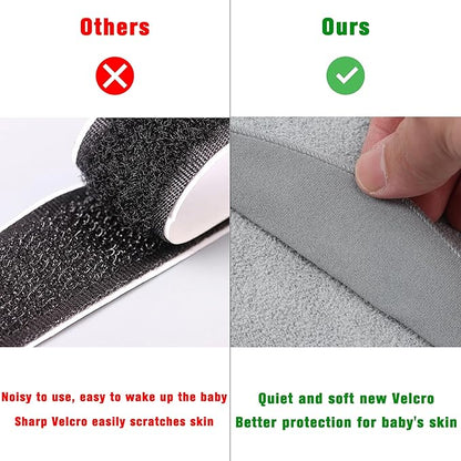 Fleece Newborn Sleep Sack Baby Swaddle,3-Way Adjustable Wearable Blanket,2 Pack Fleece Swaddling Sleeping Bag TOG 2.0， (Gray & Pink, 6-12 Months)