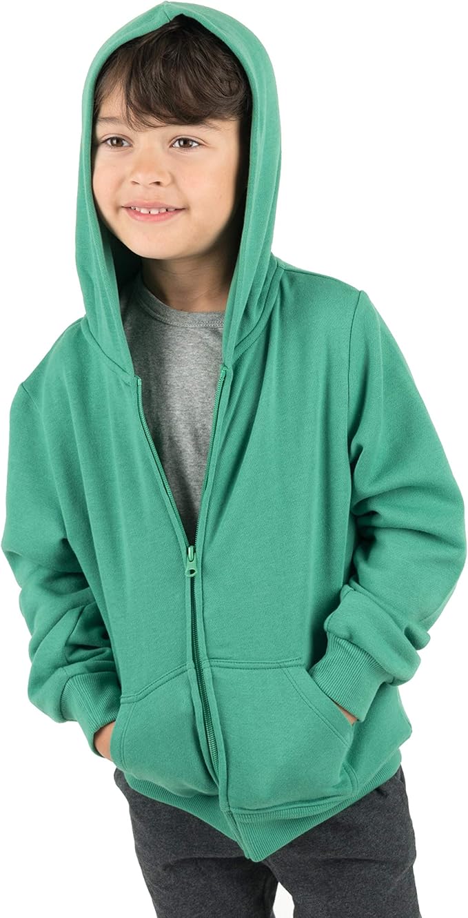 Leveret Kids & Toddler Boys Girls Sweatshirt Hoodie Jacket Variety of Colors (Size 2-14 Years)