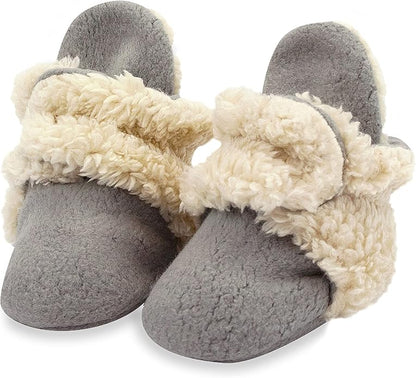 Zutano Unisex Fleece Baby Booties, Two Snap Closure, Newborn to 24 Months