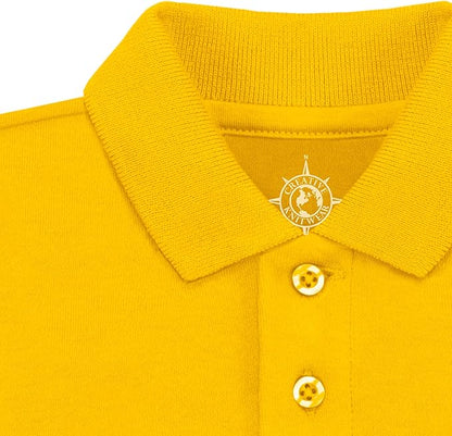 Creative Knitwear College Baby Polo Bodysuit Solid - Team Logo, Multiple Colors, for Boys & Girls (0-12 Months)