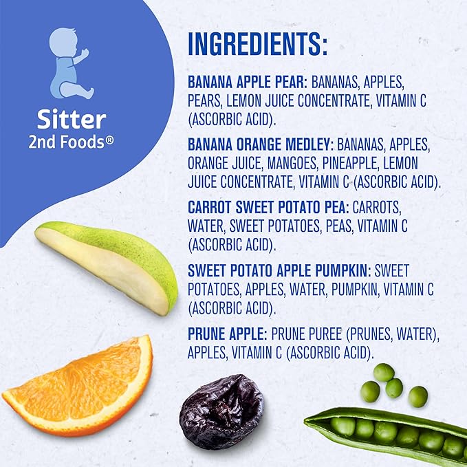 Gerber 2nd Foods Natural for Baby WonderFoods Baby Food, Variety Pack, 4 oz Tubs (32 Pack)