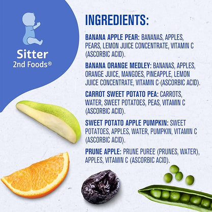 Gerber 2nd Foods Natural for Baby WonderFoods Baby Food, Variety Pack, 4 oz Tubs (32 Pack)