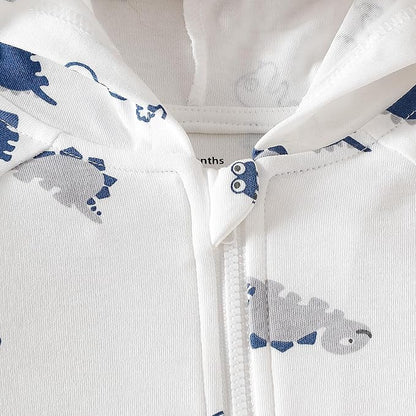 ROMPERINBOX Baby Hoodie for Boy Girl, Full Zip-up Lightweight Thin Jackets Coat Sweatshirts 0-24 Months