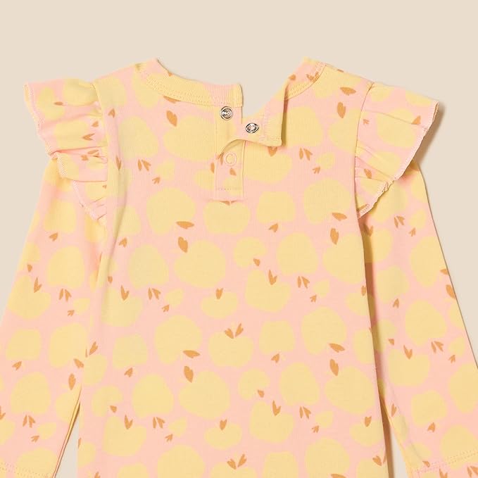 Amazon Essentials baby-girls Long-Sleeved Ruffle Bodysuits