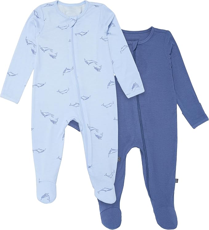 Modern Moments by Gerber unisex-baby Viscose 2-pack Sleep 'N Play With Mitten Cuffs