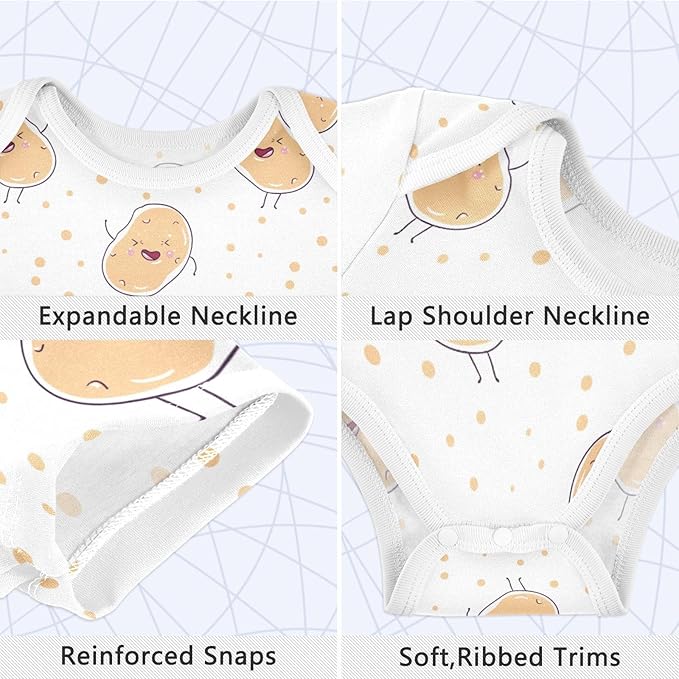 vvfelixl Dachshund Dog Baby Clothes for Boy Girl,Baby One-Piece Bodysuit for 0-24 Months,Short Sleeve