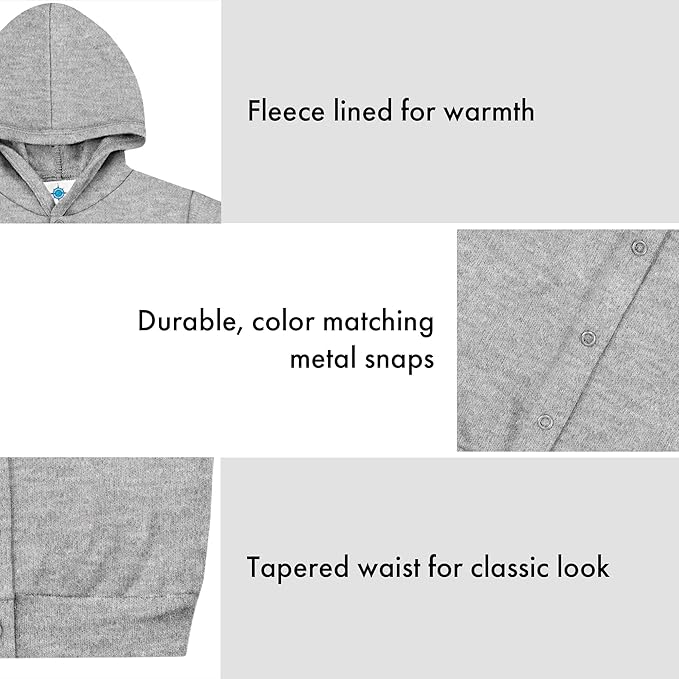 Creative Knitwear College Baby Snap Hooded Jacket - Team Logo, Multiple Colors, for Boys & Girls, (0-24 Months)