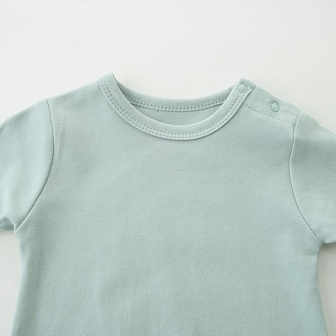 Unisex Baby Onesie, Long Sleeve 100% Cotton Baby Clothes, Baby Footless Jumpsuit