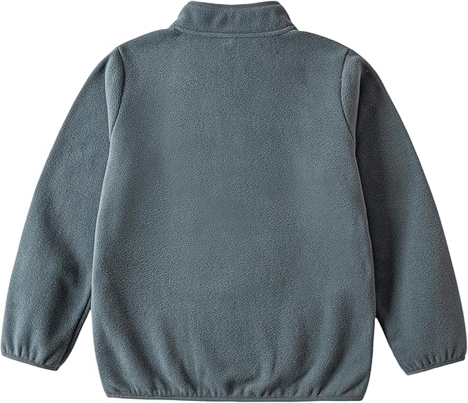 Toddler Fleece Jacket Kids Lightweight Outerwear Boys Girls Long Sleeve Fall Spring Coat 2-12 Years