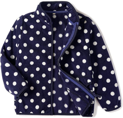 Toddler Fleece Jacket Kids Lightweight Outerwear Boys Girls Long Sleeve Fall Spring Coat 2-12 Years