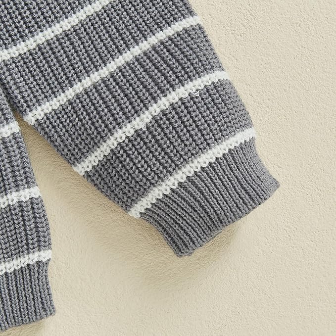 Mommy and Me Sweater Matching Family Outfit Long Sleeve Knit Sweater Pullover Mom and Baby Clothes