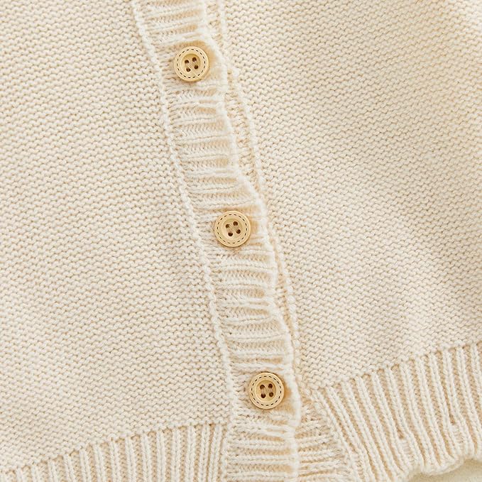 Baby Girl Cardigan Sweater Long Sleeve Button Up Knit Sweatshirt Jacket Toddler Baby Girl Fall Outfits