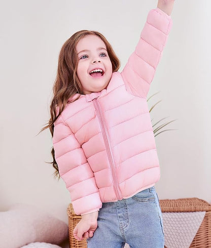 UPlee 3M - 3T Baby Girls Boys Winter Coats for Toddlers Lightweight Puffer Jacket Kids Down Alternative Outerwear