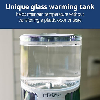 Dr. Brown's Insta-Prep Warm Water Dispenser to Instantly Prepare Baby’s Formula Bottle,Large Capacity Glass Tank with 3 Temperature Settings,Blue