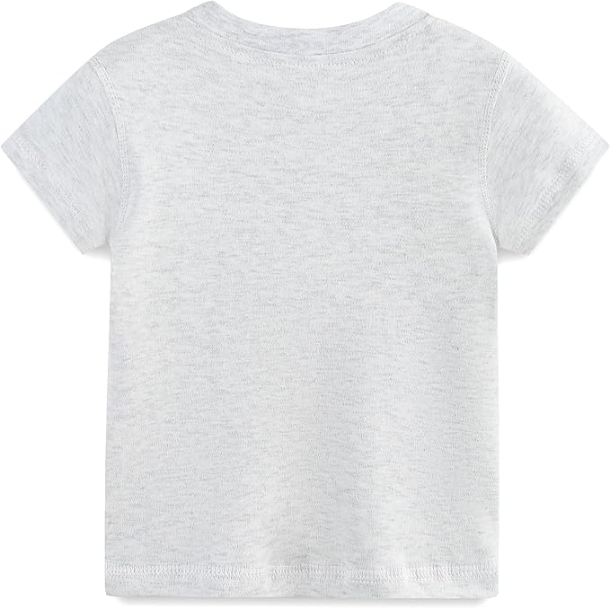 Baby Multicolor Short Sleeve T-Shirt Tee Summer Solid 100% Cotton Basic Clothes