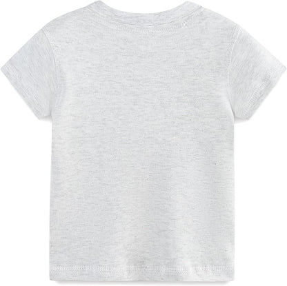 Baby Multicolor Short Sleeve T-Shirt Tee Summer Solid 100% Cotton Basic Clothes