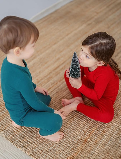 AVAUMA Baby Boys Girls Pajama Set Kids Toddler Snug fit Basic Cotton Sleepwear pjs for Daily