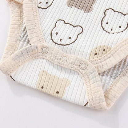 Baby Boy Girl Bodysuit 5 Pack Cotton Short Sleeve Romper Soft Baby Clothes Outfit 0-12 Month