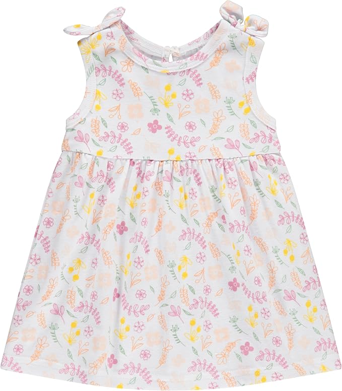 Cudlie 2-Pack Baby Girls’ Dresses – Adorable Prints and Everyday Value - 0-3M to 24M