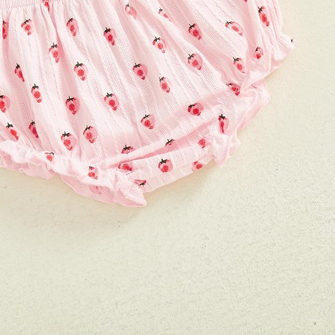 Mubineo Baby Girl Summer Clothes Cute Ruffle Tops Dress Shorts Outfits Set Infant Toddler Shrit Bloomers Princess Outfit