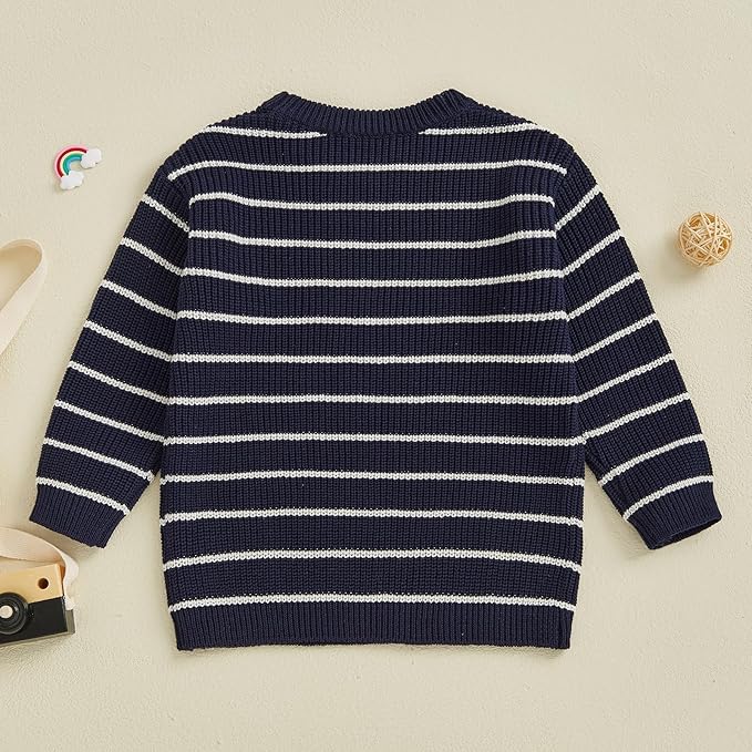 Mommy and Me Sweater Matching Family Outfit Long Sleeve Knit Sweater Pullover Mom and Baby Clothes