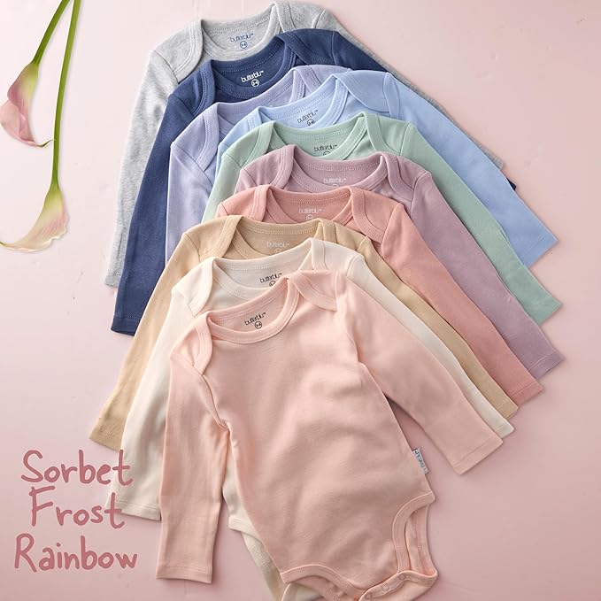 unisex-baby Blake 10-pack Long Sleeve Bodysuits 100% Organic Cotton Baby Boy & Girls