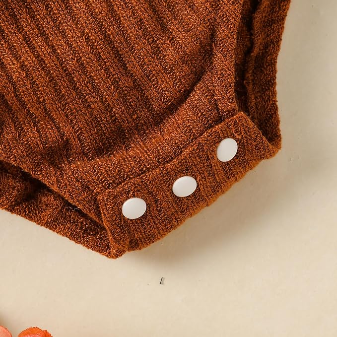 GRNSHTS Newborn Baby Girl Clothes Ruffle Rompers Toddler Fall Outfits for Girls Set Little Girl Fall Winter Clothing