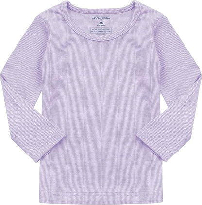 AVAUMA Baby Boys Girls Pajama Set Kids Toddler Snug fit Ribbed Sleepwear pjs for Daily Life Style