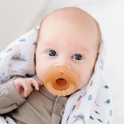 Ryan & Rose Cutie PAT Pacifier Teether (Flat, Clear Rubber)