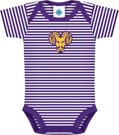 Creative Knitwear College Baby NCAA Infant Striped Bodysuit