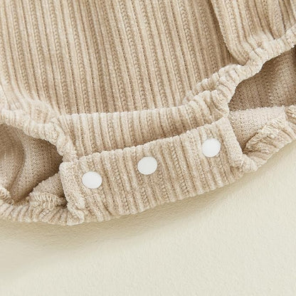 2pcs Infant Baby Girls Romper Dress Headband Long Sleeve Clothing Flowers Newborn Boho Girl Outfit Jumpsuit Clothes