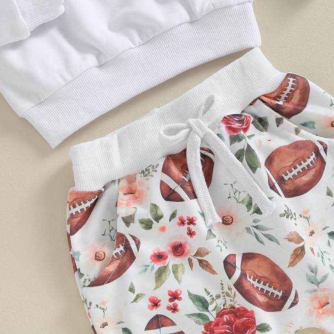 3Pcs Baby Girl Outfits Daisy Sweatshirt + Pants + Headband Infant Fall Winter Clothes