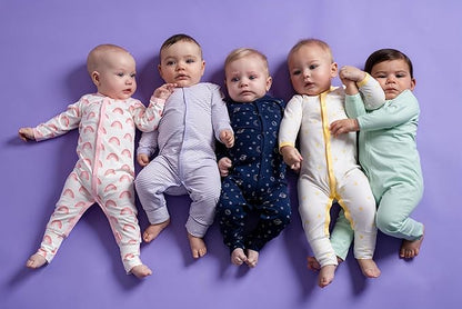 monica + andy On the Go Baby One Piece, 100% Organic Baby Clothes for Girls & Boys, Sizes For Preemie, Newborn, & Infant