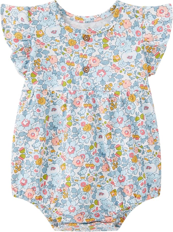 pureborn Baby Girls Boys Bodysuit Super Soft Cotton Romper 0-24 Months