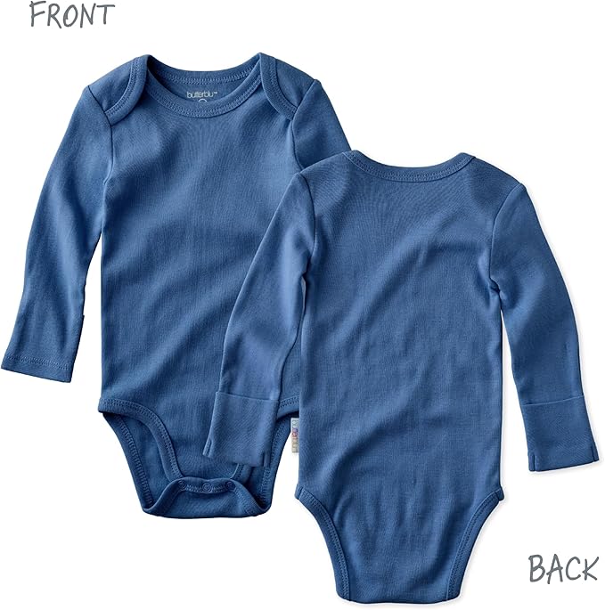 Blake 5-Pack Long Sleeve Bodysuits 100% Organic Cotton Baby Boys & Girls