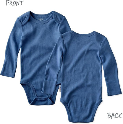 Blake 5-Pack Long Sleeve Bodysuits 100% Organic Cotton Baby Boys & Girls